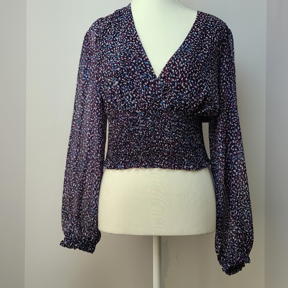 Wilfred Multicolor V-Neck Blouse
